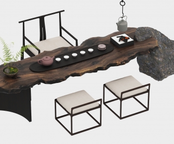 New Chinese Style Tea Tables And Chairs-ID:752553941