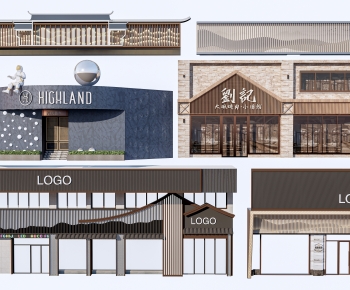 Modern Facade Element-ID:321650988