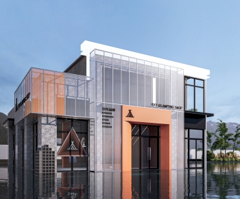 Modern Appearance Of Commercial Building-ID:841001038