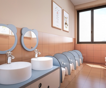 Modern Children's Restroom-ID:990434898