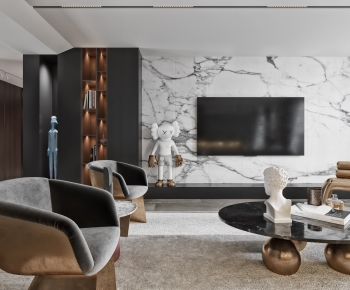 Modern A Living Room-ID:648989924