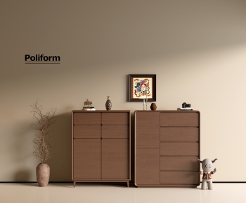 poliform现代中古风实木斗柜组合-ID:644085885