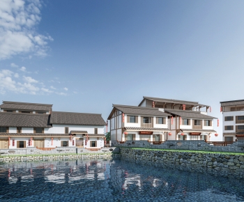新中式乡村民房建筑-ID:708642018