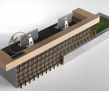 New Chinese Style Reception Desk-ID:965372095