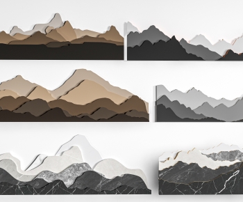 New Chinese Style TV Wall-ID:930294992