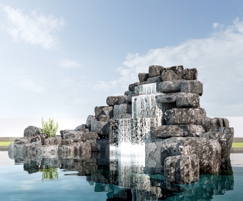 Modern Rockery Waterscape-ID:958809924