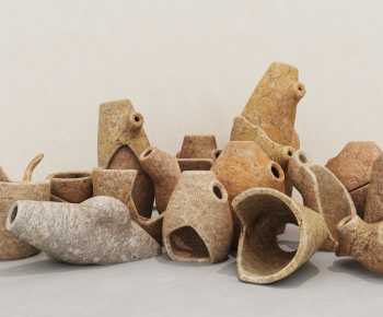 Wabi-sabi Style Clay Pot-ID:169410949