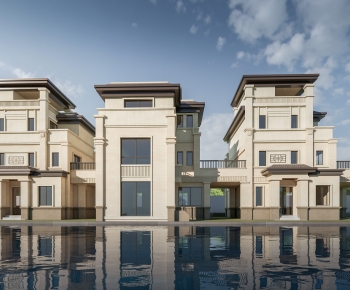 Simple European Style Townhouse-ID:253176938