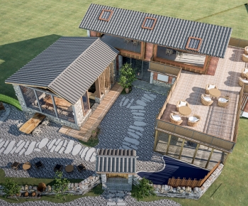 新中式民宿建筑-ID:765436892