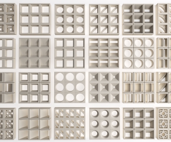 Modern Cement Brick Screen Partition-ID:969439037