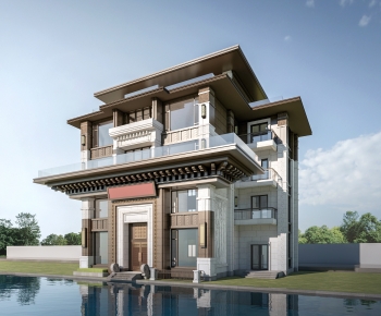 New Chinese Style Detached Villa-ID:639360039
