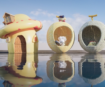 Modern Cartoon House-ID:847688919