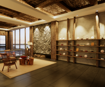 Wabi-sabi Style Lobby Hall-ID:668406018
