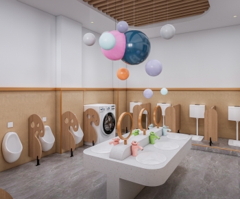 Modern Children's Restroom-ID:165967947