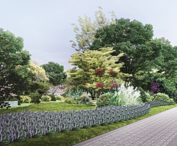 Modern Park Landscape-ID:662592897