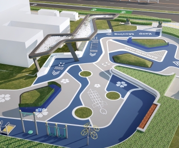 Modern Park Landscape-ID:467609884