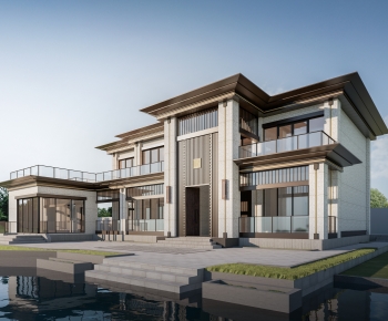 New Chinese Style Detached Villa-ID:668302067