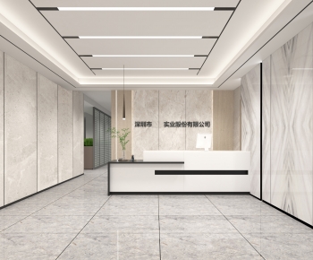 Modern Office Reception Desk-ID:343765025