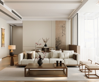 Modern A Living Room-ID:930690815