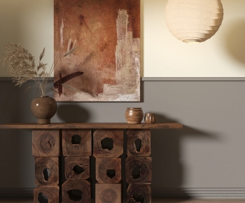 Wabi-sabi Style Console-ID:622457983