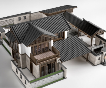 新中式民宿建筑-ID:740366949