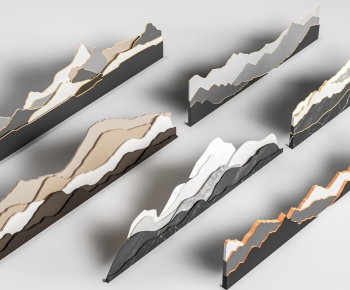 New Chinese Style TV Wall-ID:831423043