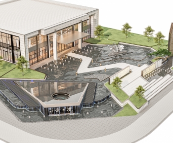 Modern Rockery Waterscape-ID:452686071