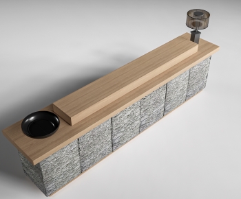 Modern Reception Desk-ID:388042936