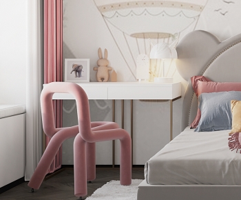 Modern Computer Desk And Chair-ID:371524109