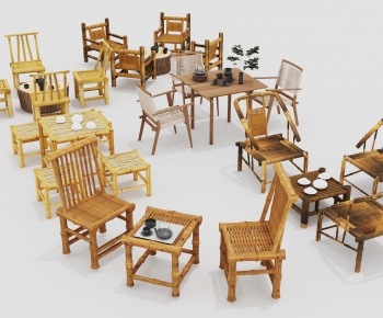 New Chinese Style Tea Tables And Chairs-ID:263866908