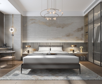 New Chinese Style Bedroom-ID:365890988