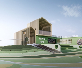 Modern Park Landscape-ID:799685002