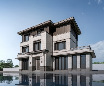 New Chinese Style Detached Villa-ID:380868989