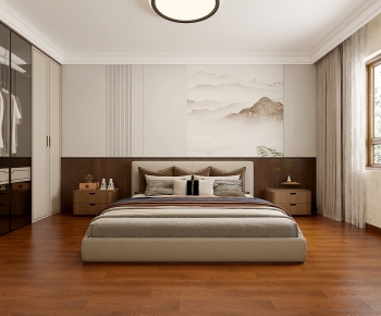 New Chinese Style Bedroom-ID:976393945