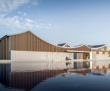 New Chinese Style Architecture Of Artistic Style-ID:651371006