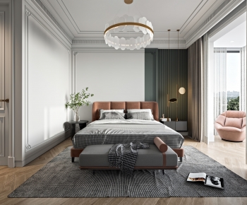 Simple European Style Bedroom-ID:901098976