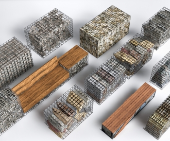 Industrial Style Communal Chair-ID:969485049