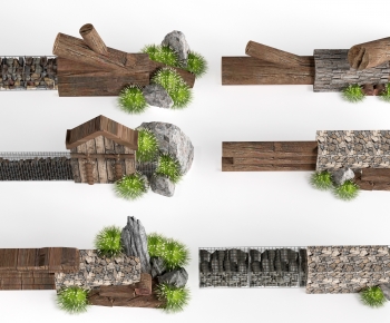 Wabi-sabi Style Landscape Wall-ID:265396122