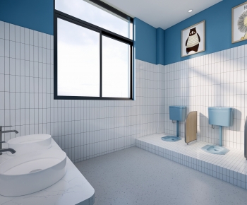 Modern Children's Restroom-ID:732095964