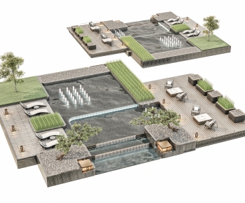 Modern Rockery Waterscape-ID:607177973