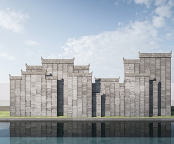 New Chinese Style Landscape Wall-ID:642337087