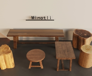 Modern Wooden Bench Or Stool-ID:183064945