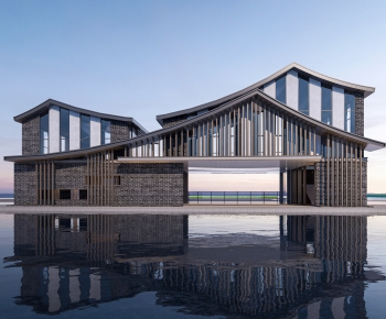 New Chinese Style Architecture Of Artistic Style-ID:656589987