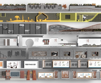 New Chinese Style Landscape Wall-ID:758877995