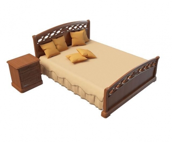 Modern Double Bed-ID:301189907