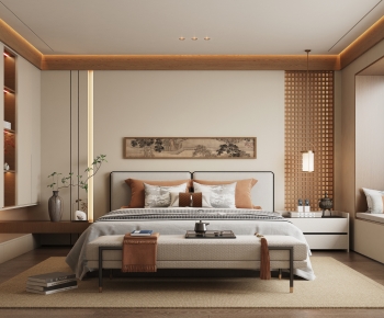 New Chinese Style Bedroom-ID:760226015