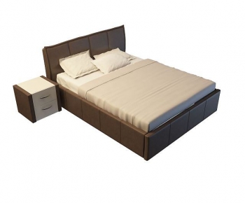 Modern Double Bed-ID:730015994