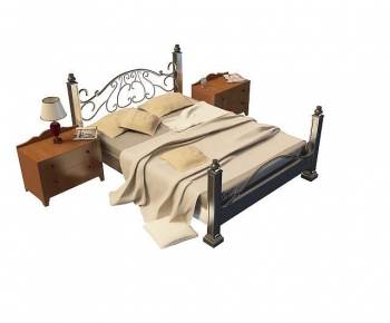 European Style Double Bed-ID:796061041