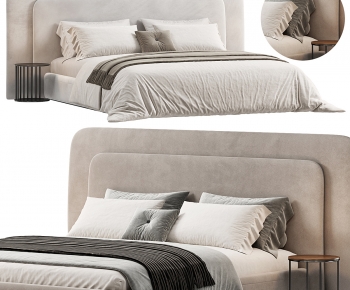 Modern Double Bed-ID:775877006