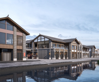 New Chinese Style Appearance Of Commercial Building-ID:538722998